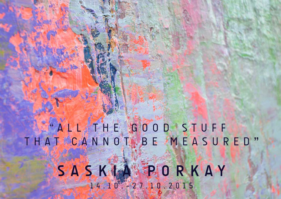 Solo Exhibition „ALL THE GOOD STUFF THAT CANNOT BE MEASURED“ | 14.10.-27.10.2015 | Galerie flash, München