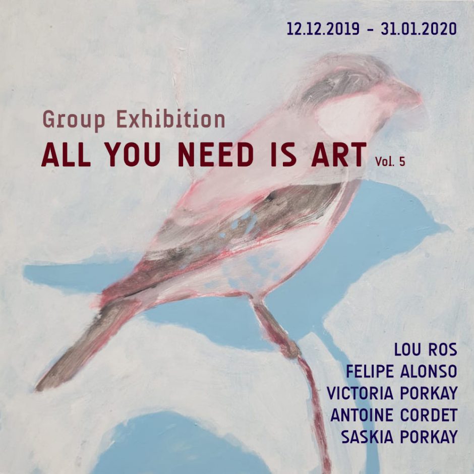 Group Exhibition „ALL YOU NEED IS ART Vol. 5“ | 12.12.2019 – 31.01.2020 | Galerie flash, Munich